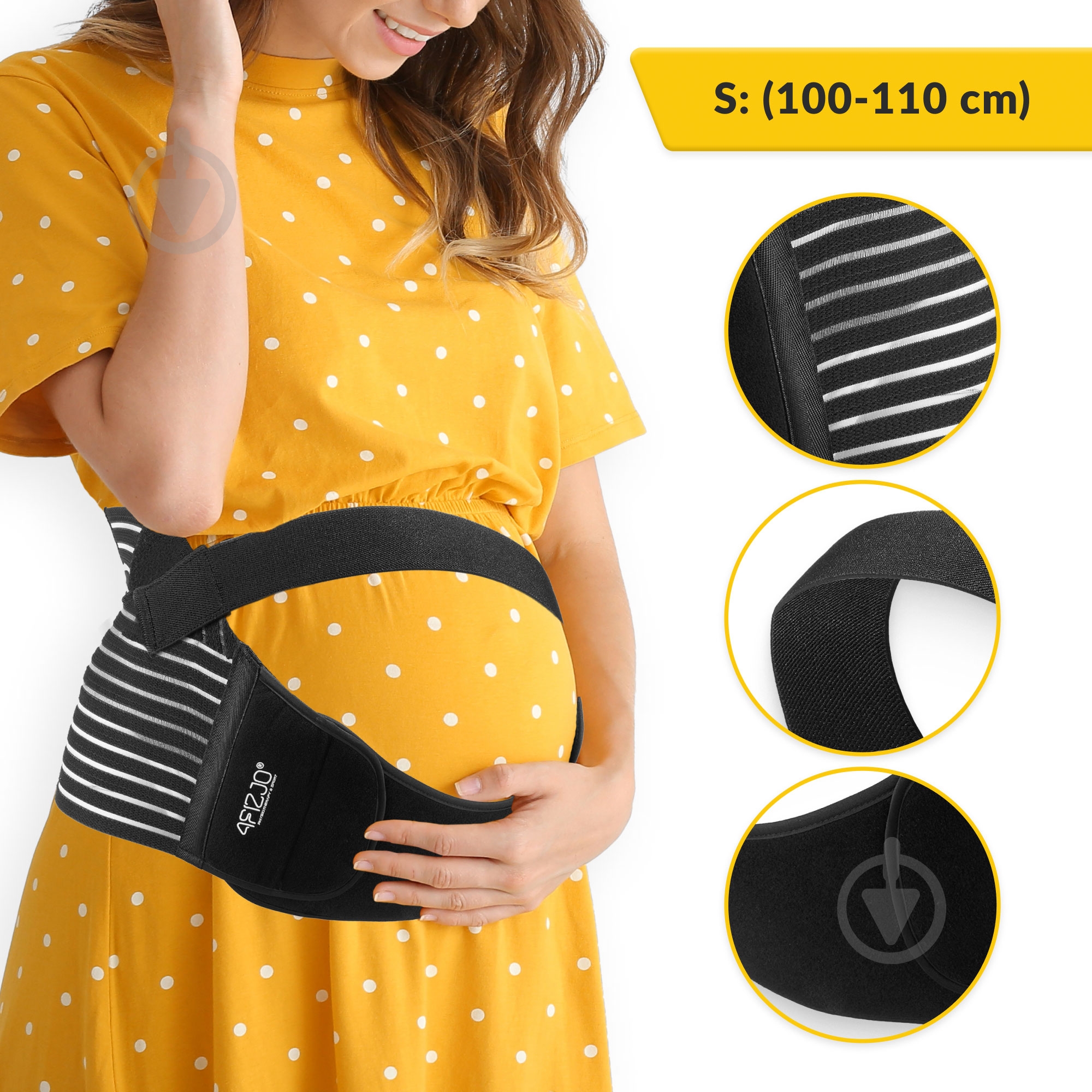 Пояс (бандаж) для вагітних 4FIZJO 4FJ0534 Size S 4fizjo 4FJ0534 р. S чорний - фото 2