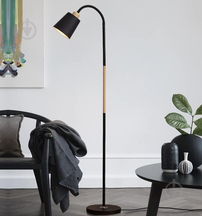 Торшер Berger Торшер 1060-FL-1 Black 1xE27х40W,L21xH150см алюміній/пластик, чорний, Berger 40 Вт E27 черный 1060-FL-1 Black - фото 3 Торшер Berger Торшер 1060-FL-1 Black 1xE27х40W,L21xH150см алюміній/пластик, чорний, Berger 40 Вт E27 черный 1060-FL-1 Black - фото 3