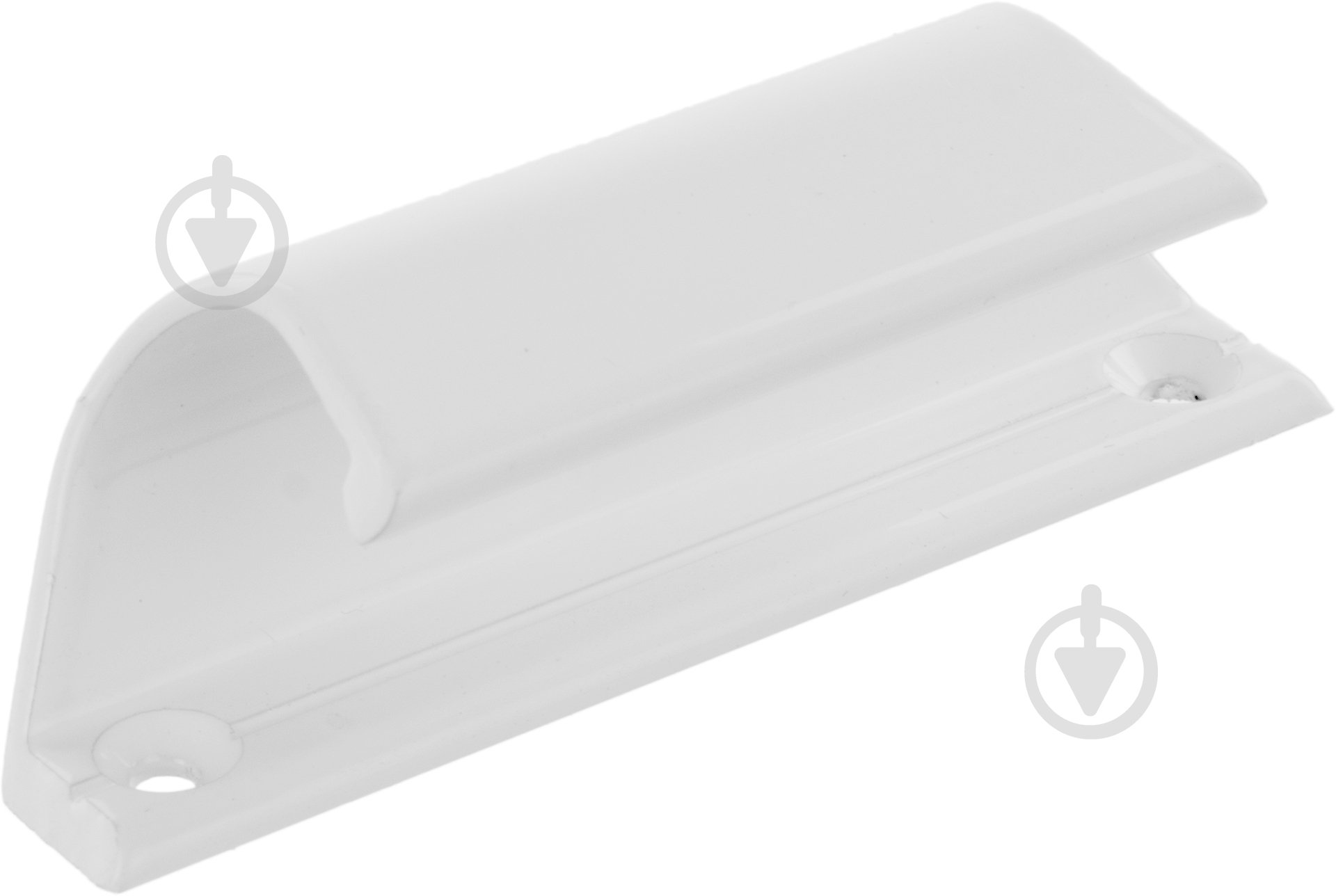 Ручка-ракушка алюминиевая белая глянец Vektor - фото 3