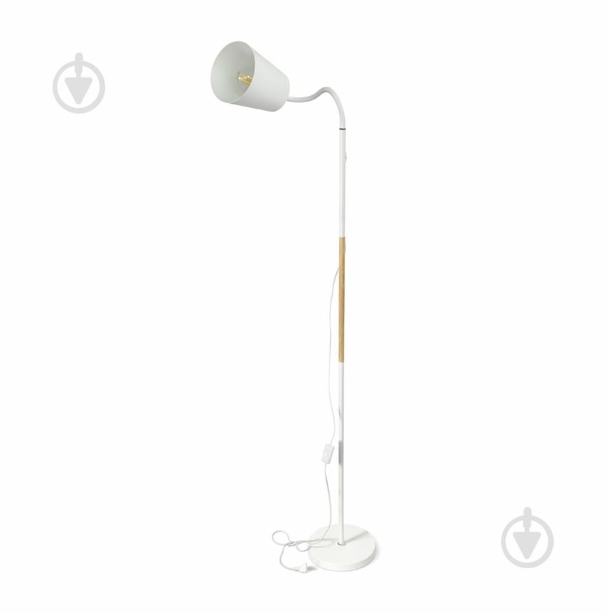 Торшер Berger 40 Вт E27 белый 1060-FL-1 White - фото 3