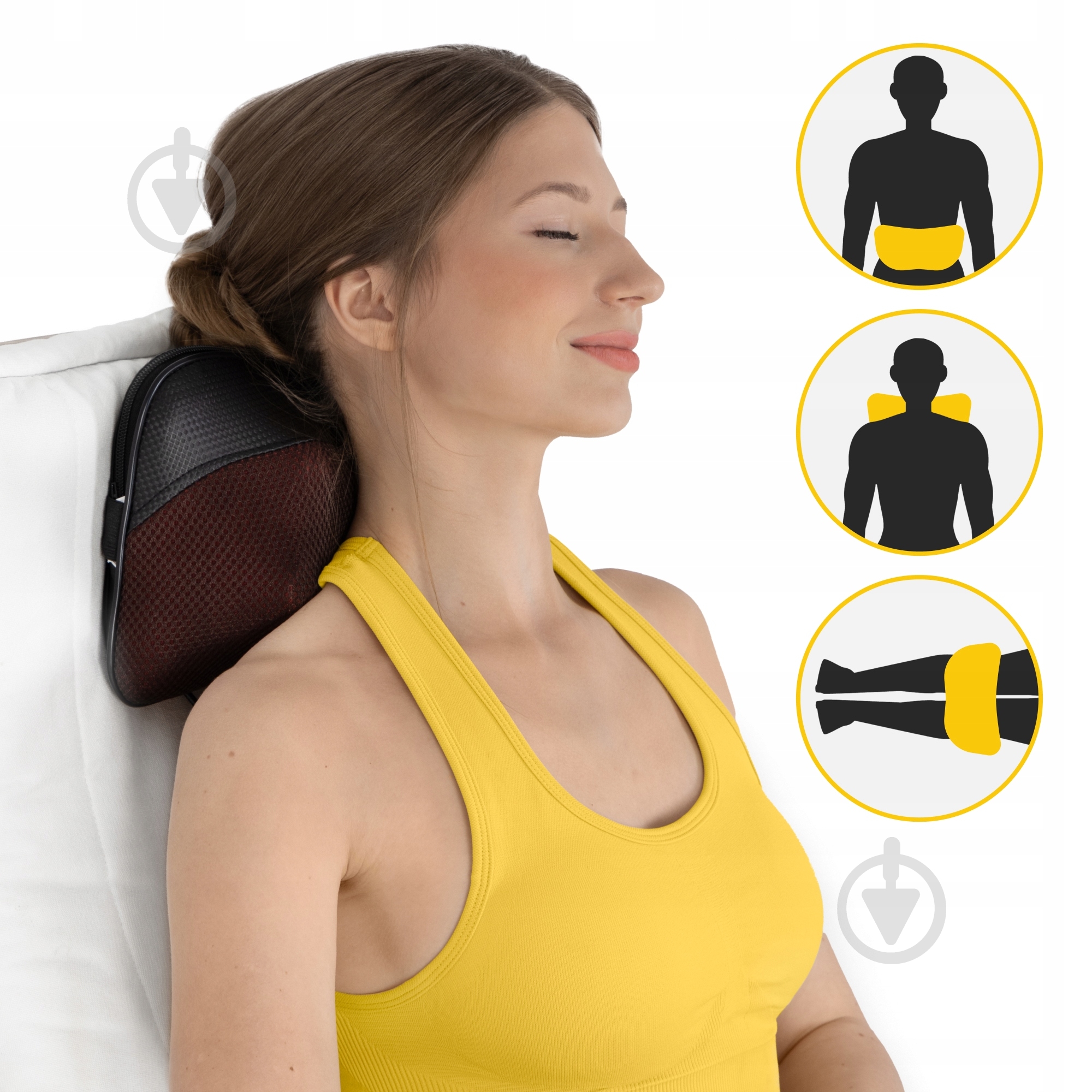 Масажна подушка 4fizjo Shiatsu Ultra+ Brown (P-5907739319180) - фото 8