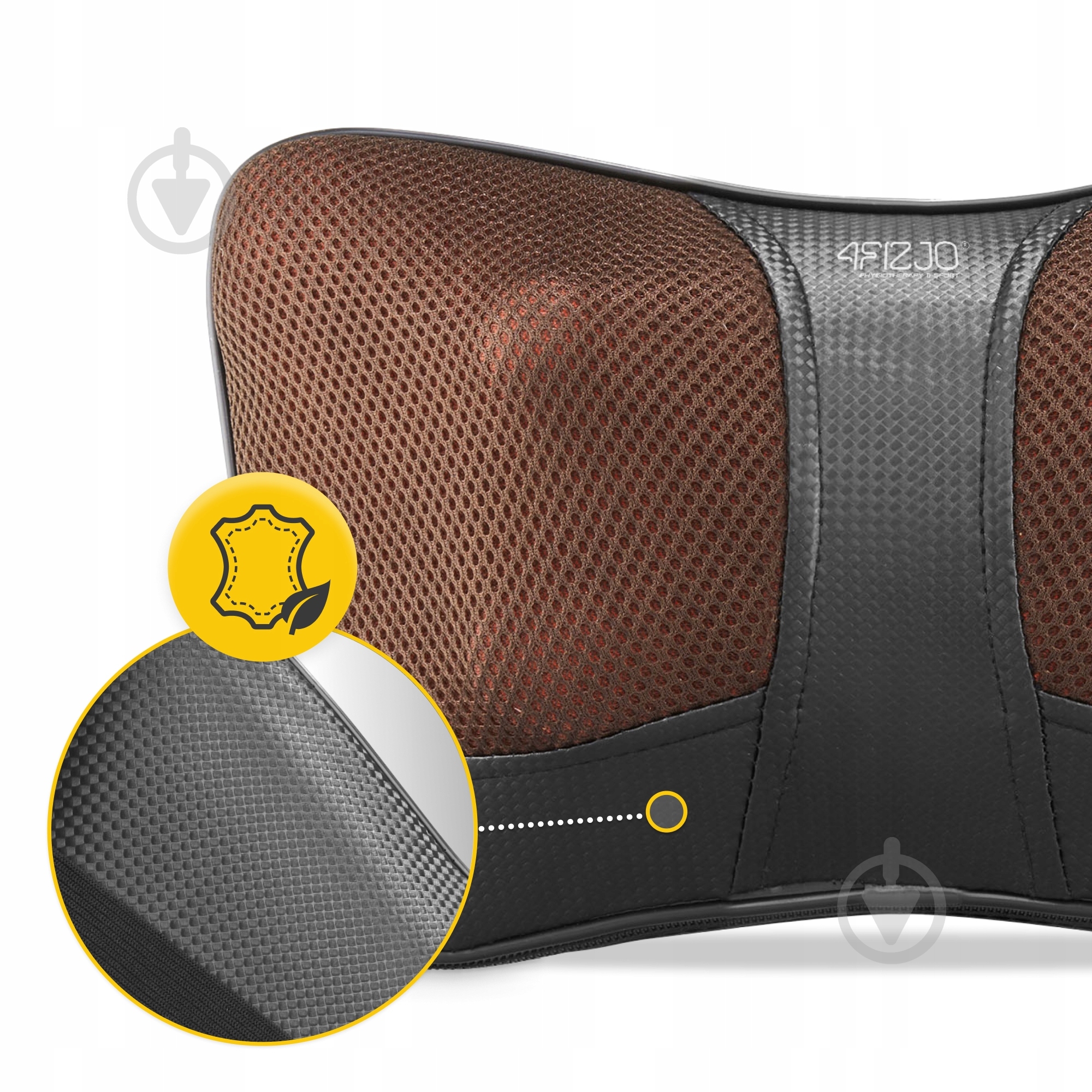 Масажна подушка 4fizjo Shiatsu Ultra+ Brown (P-5907739319180) - фото 7