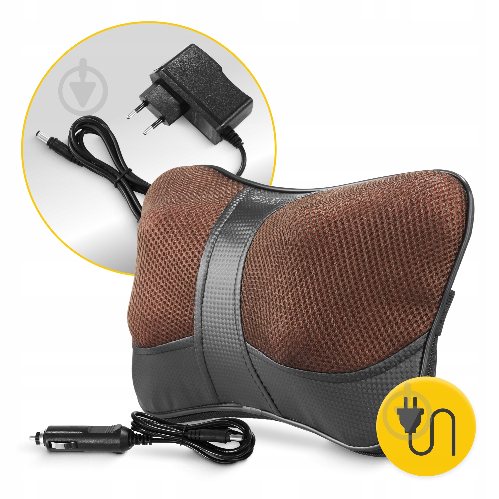 Масажна подушка 4fizjo Shiatsu Ultra+ Brown (P-5907739319180) - фото 3