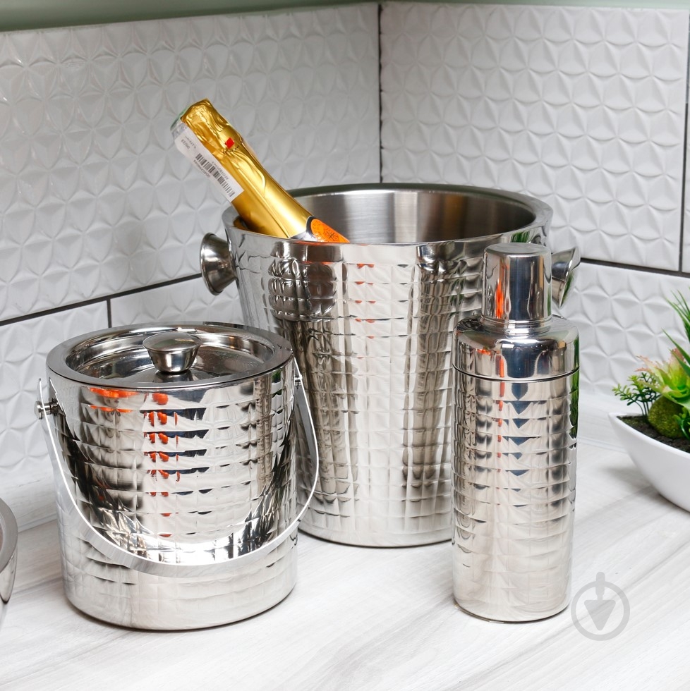 Ведро для льда Inari Silver 15 см MEB-402-IB - фото 6 Ведро для льда Inari Silver 15 см MEB-402-IB - фото 6