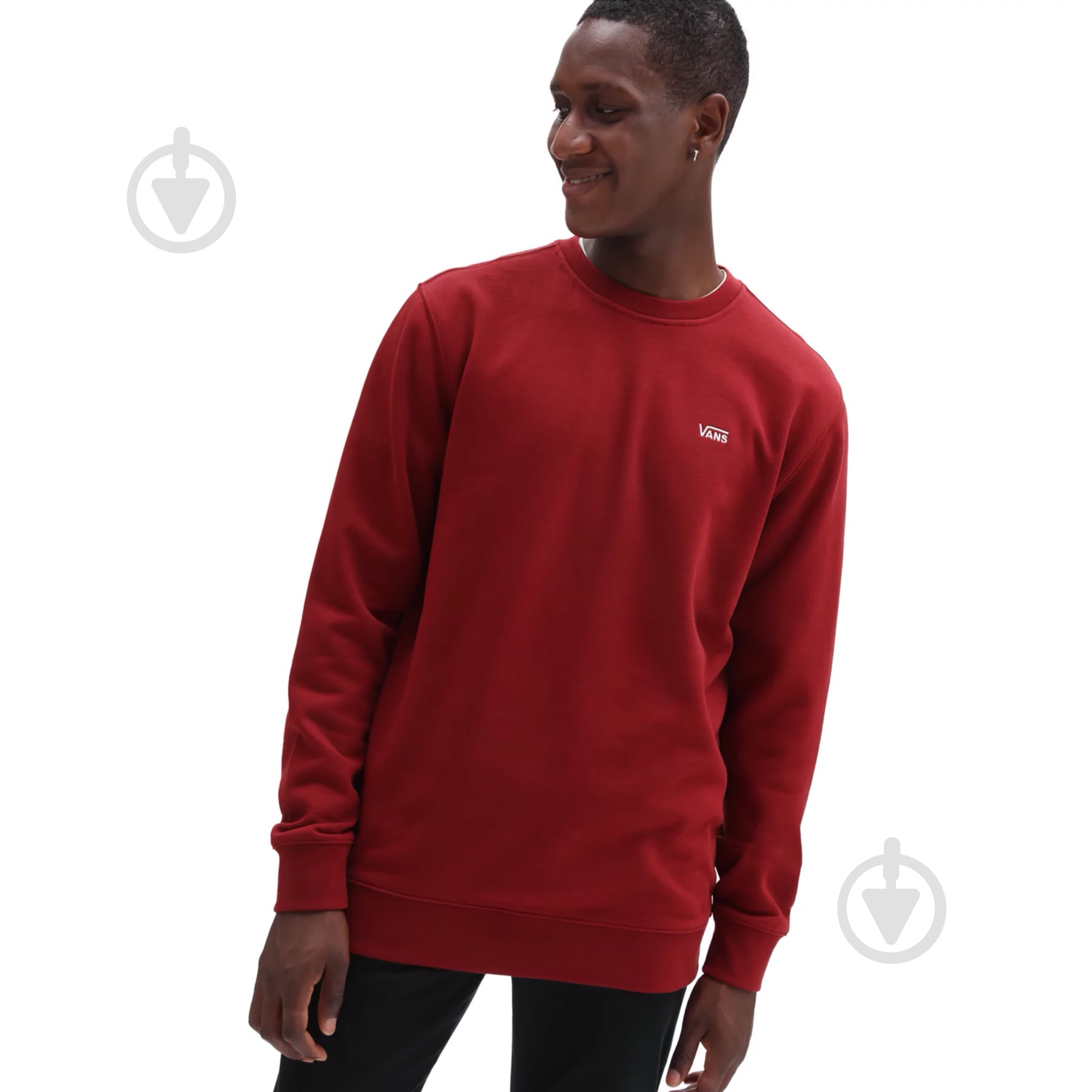 Свитшот Vans BASIC CREW FLEECE VN0A3HQ1ZBS1 р. M красный - фото 1 Свитшот Vans BASIC CREW FLEECE VN0A3HQ1ZBS1 р. M красный - фото 1
