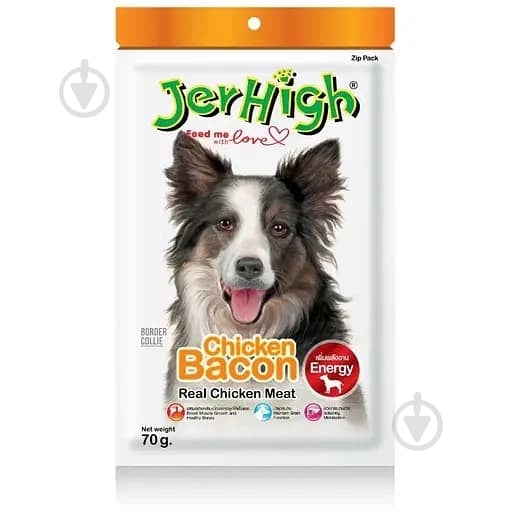 Лакомство JerHigh Chicken Bacon куриный бекон 70 г - фото 1 Лакомство JerHigh Chicken Bacon куриный бекон 70 г - фото 1