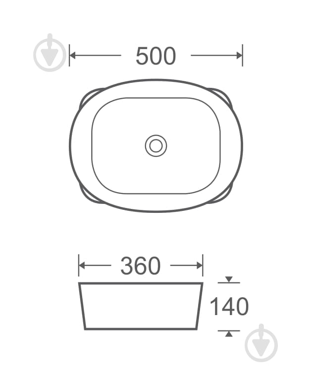 Умывальник Mixxen Wake белый 50x36x14см MXWE0821 - фото 2 Умывальник Mixxen Wake белый 50x36x14см MXWE0821 - фото 2