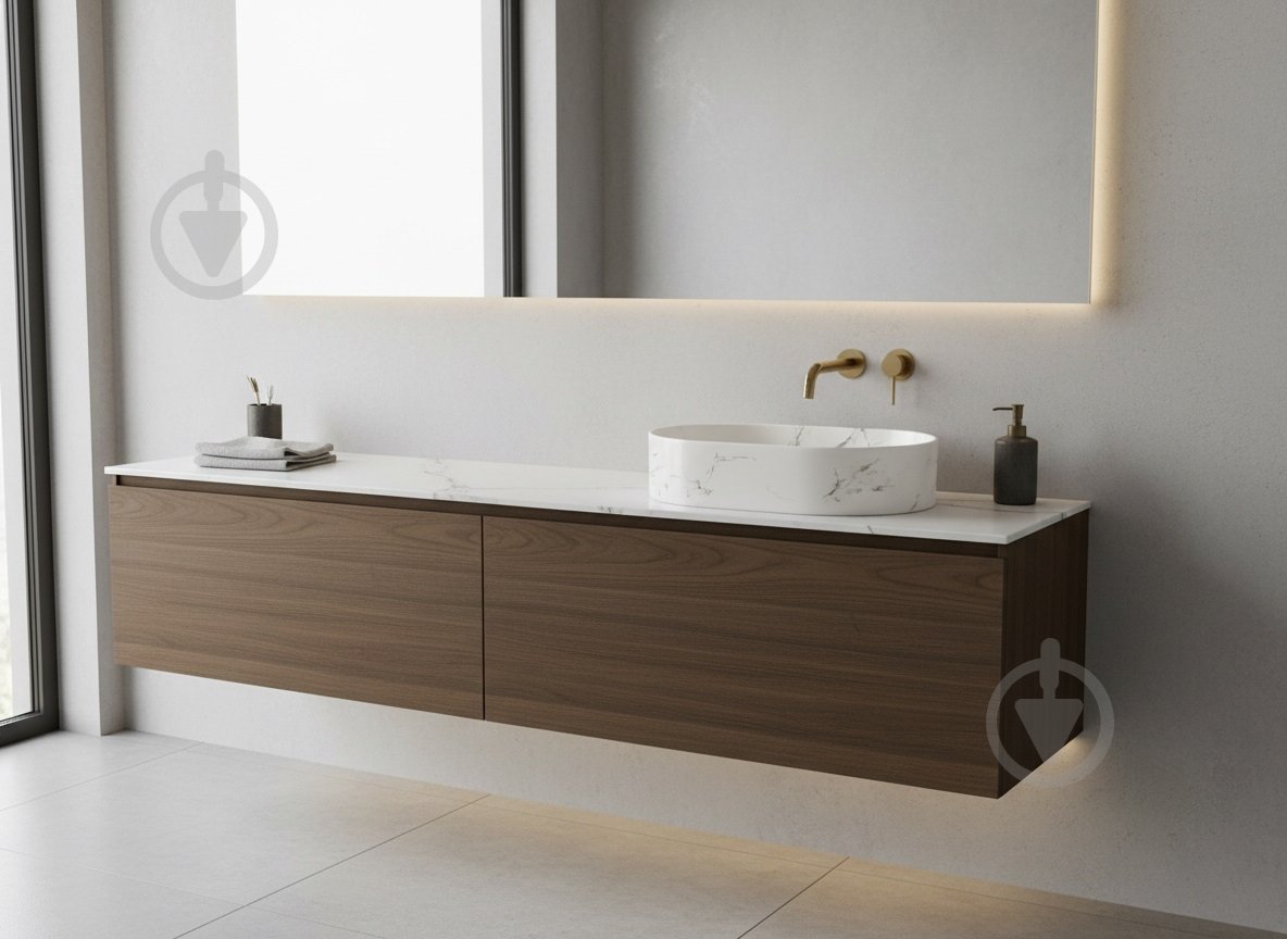 Умывальник Mixxen Arizona белый-мрамор мат. 50x37x13,5см MXWE0826CUMT - фото 3