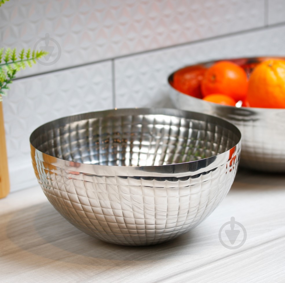 Блюдо сервировочное Inari Silver 25 см - фото 4