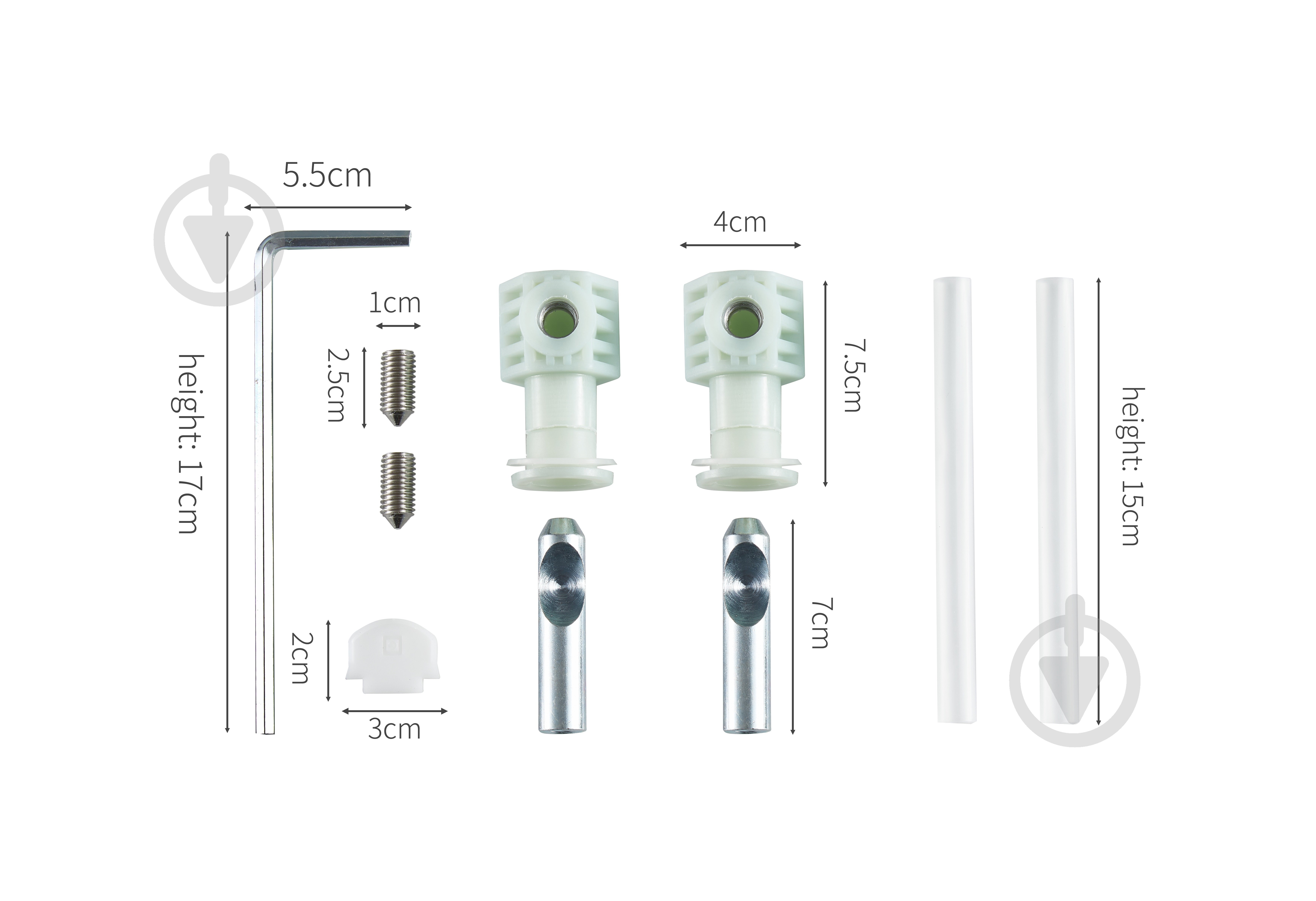 Комплект креплений Mixxen для подвесных унитазов MXLT0890 - фото 2