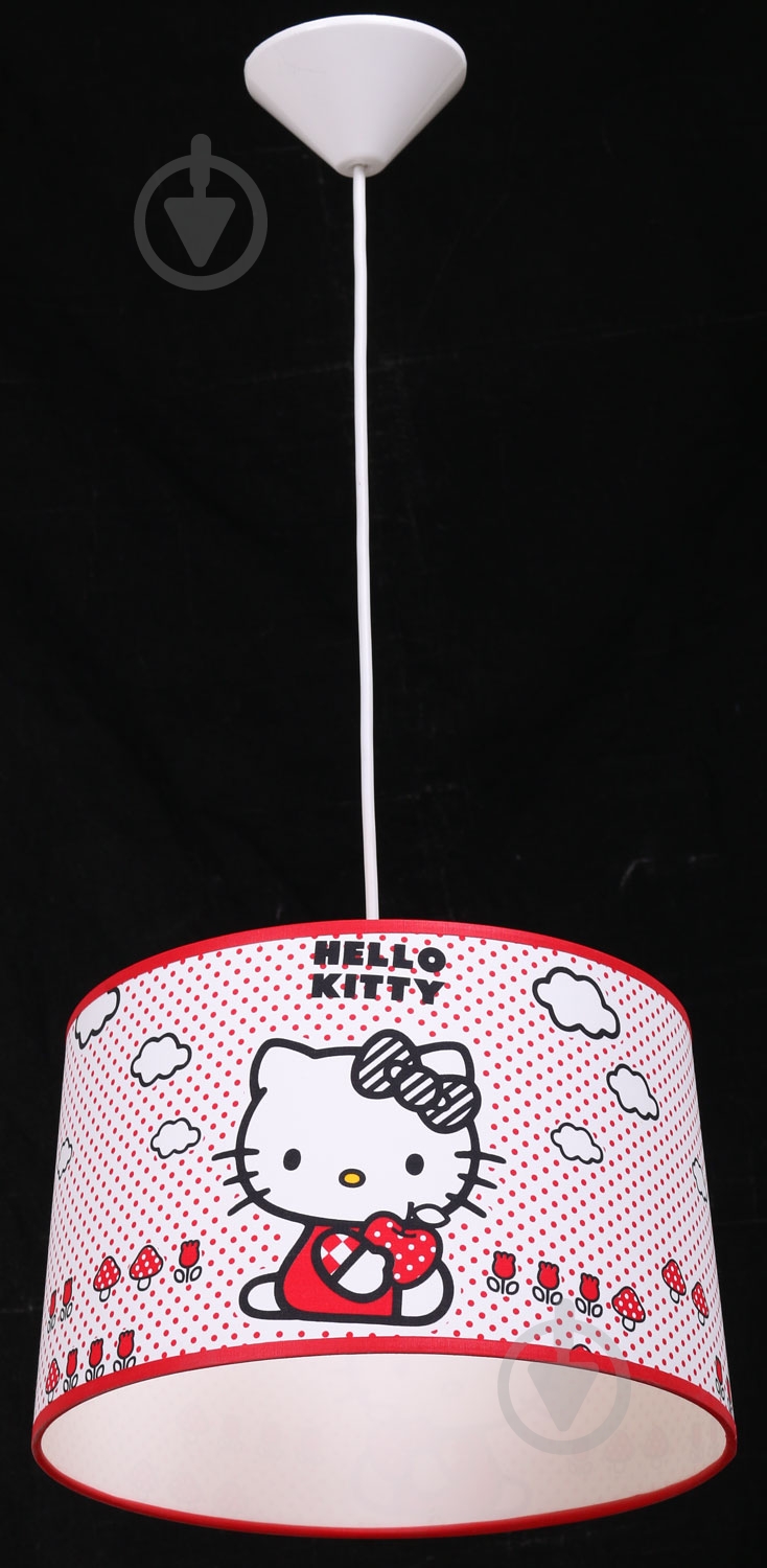 Светильник подвесной Corep Hello Kitty 1x60 Вт E27 красный - фото 2 Светильник подвесной Corep Hello Kitty 1x60 Вт E27 красный - фото 2