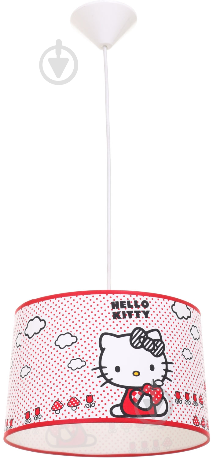 Светильник подвесной Corep Hello Kitty 1x60 Вт E27 красный - фото 1 Светильник подвесной Corep Hello Kitty 1x60 Вт E27 красный - фото 1
