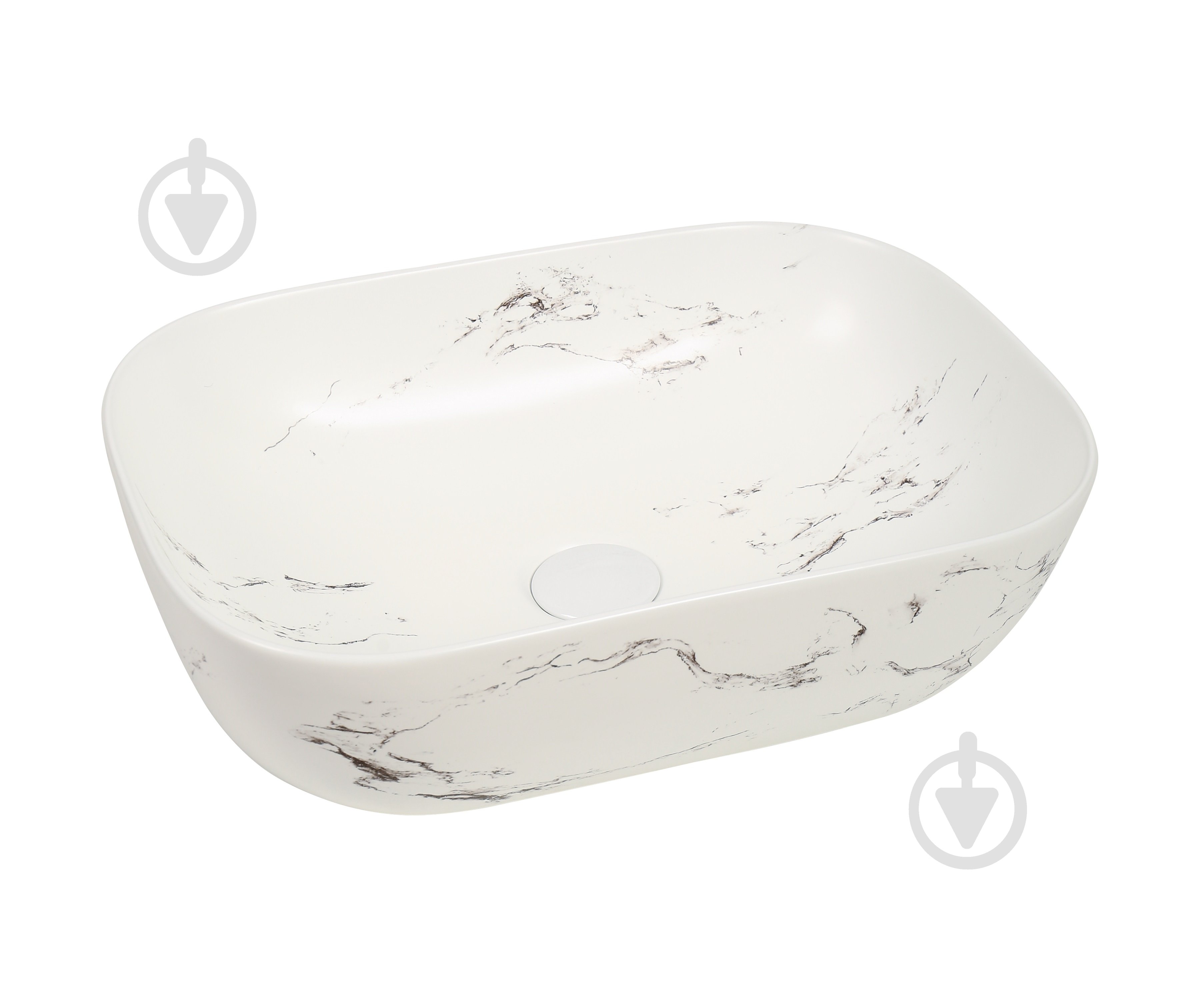 Умывальник Mixxen Thomas белый-мрамор 45,5x32x13,5см MXWE0823CU - фото 1 Умывальник Mixxen Thomas белый-мрамор 45,5x32x13,5см MXWE0823CU - фото 1