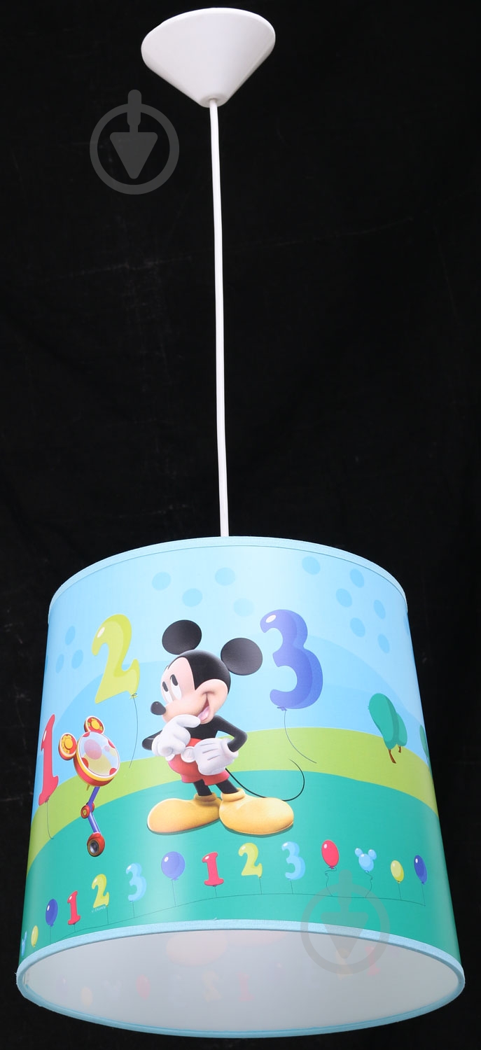 Светильник подвесной Corep Mickey 1x60 Вт E27 голубой - фото 2