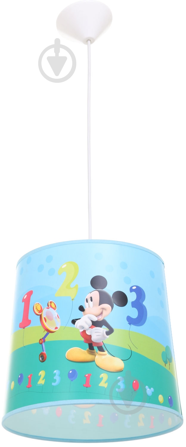 Светильник подвесной Corep Mickey 1x60 Вт E27 голубой - фото 1