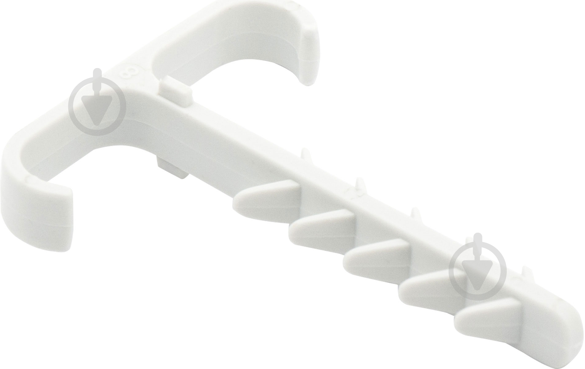 Дюбель быстрого монтажа для кабеля Smart X 3x2,5 мм двойной плоский 100 шт. белый - фото 2