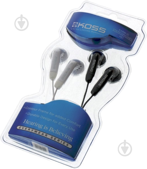 Наушники Koss KE7 black/white - фото 3 Наушники Koss KE7 black/white - фото 3