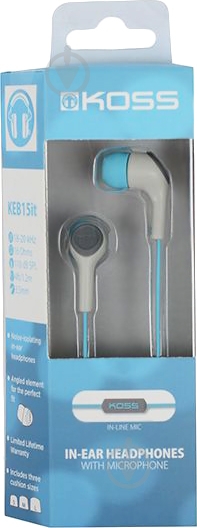 Гарнитура Koss KEB15i blue - фото 2 Гарнитура Koss KEB15i blue - фото 2
