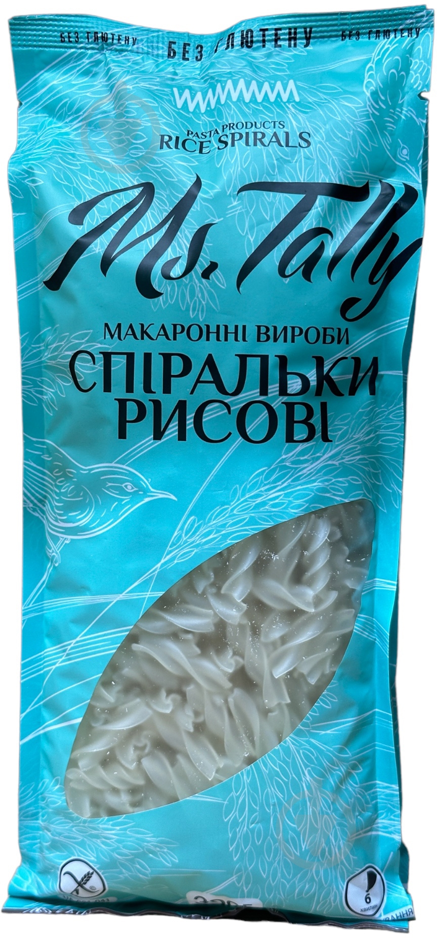 Макароны Спиральники рисовые ТМ Ms.Tally 300 г - фото 1 Макароны Спиральники рисовые ТМ Ms.Tally 300 г - фото 1