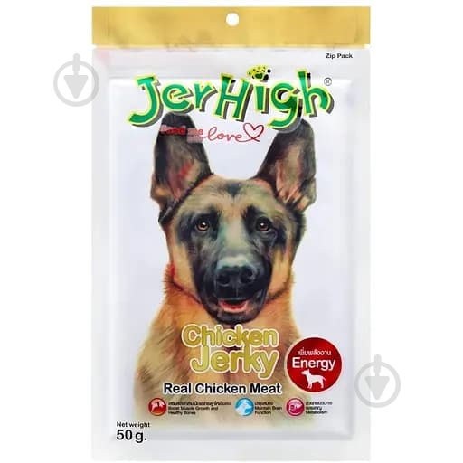Лакомство JerHigh слайсы из вяленой курицы 50 г - фото 1