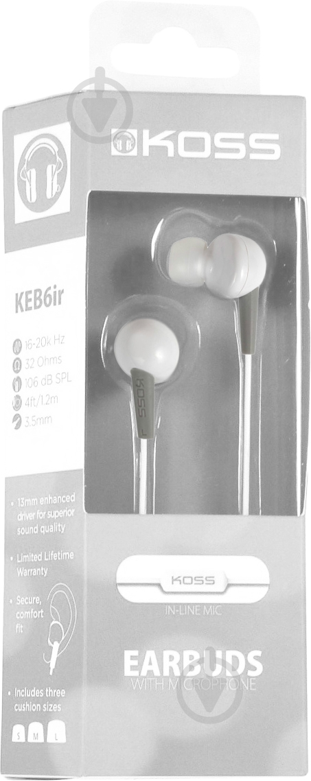 Гарнитура Koss KEB6i white - фото 2