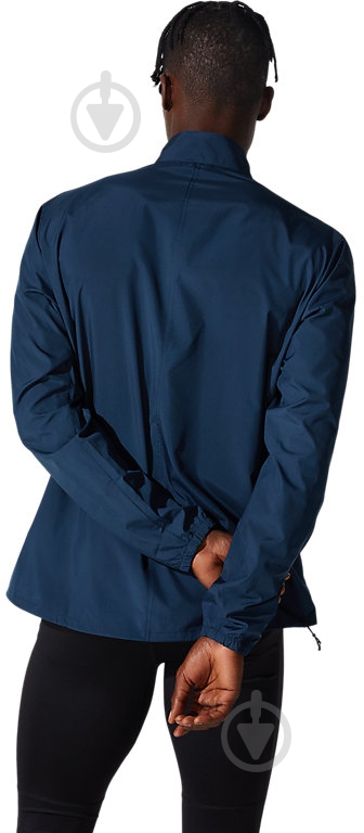 Ветровка Asics CORE JACKET 2011C344-400 р.S синяя - фото 2