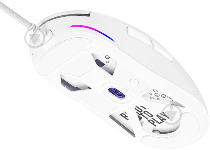 Мышка LORGAR MSA10 Ultralight Wired Gaming USB white (LRG-MSA10-WH) - фото 7 Мышка LORGAR MSA10 Ultralight Wired Gaming USB white (LRG-MSA10-WH) - фото 7