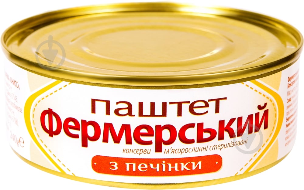 Паштет Онисс Фермерский из печени 240 г - фото 1 Паштет Онисс Фермерский из печени 240 г - фото 1