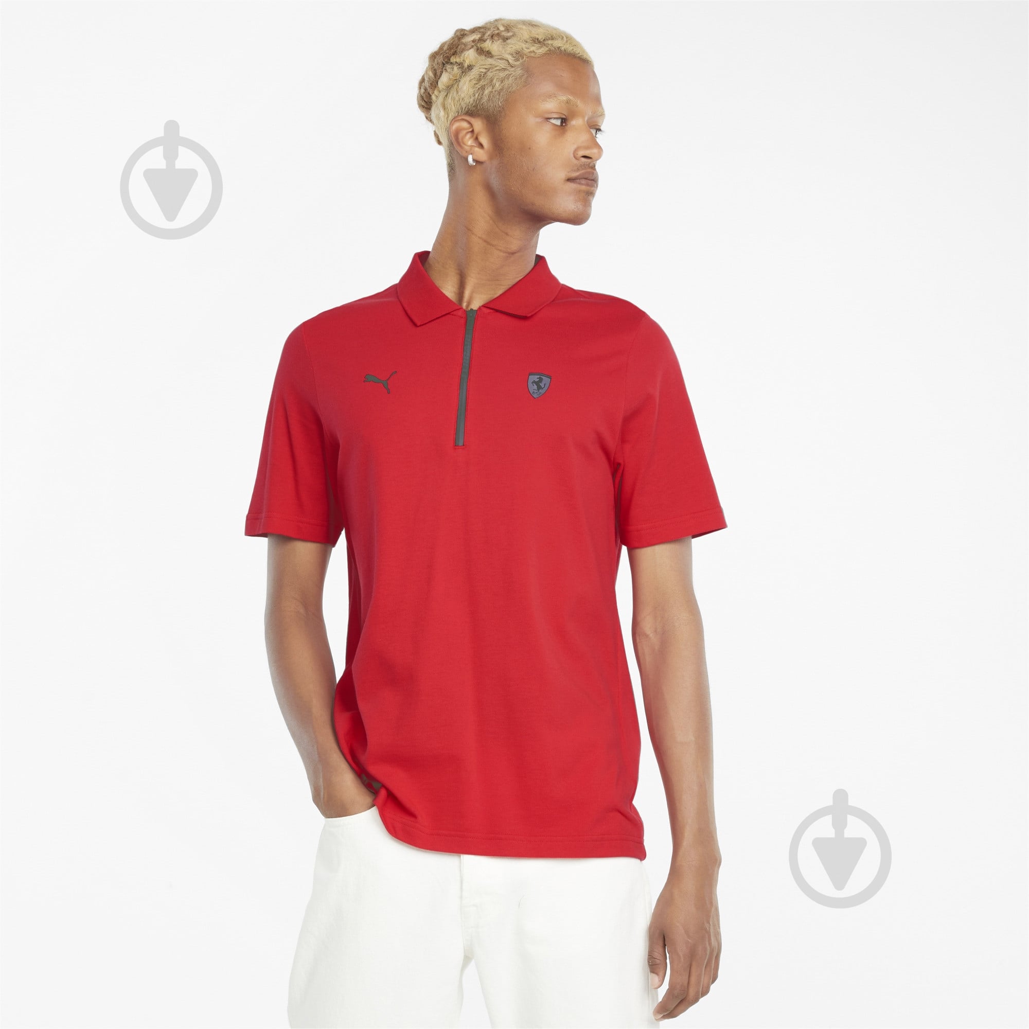 Поло Puma Ferrari Style Polo 53177402 р.S червоний - фото 3