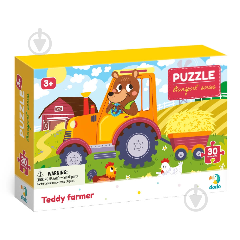 Пазл DoDo Мишка-тракторист 300371 - фото 1