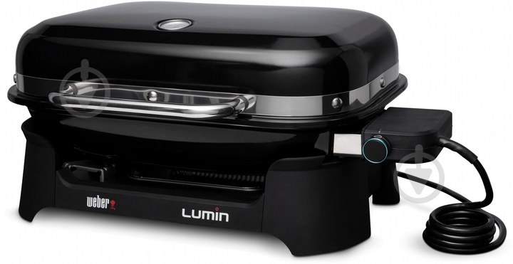 Гриль электрический Weber Lumin Compact 1000, черный - фото 1 Гриль электрический Weber Lumin Compact 1000, черный - фото 1
