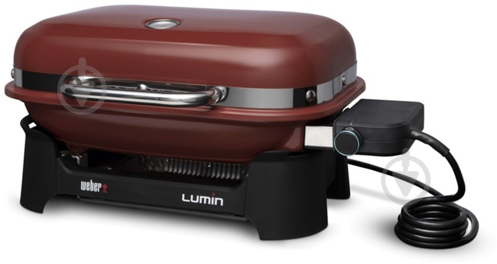 Гриль электрический Weber Lumin Compact 1000 красный - фото 1