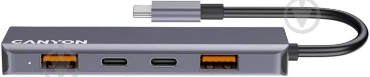 USB-хаб Canyon DS-18 5in1 USB-C Grey (CNS-TDS18) - фото 5 USB-хаб Canyon DS-18 5in1 USB-C Grey (CNS-TDS18) - фото 5