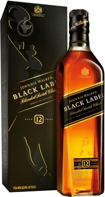 Виски Johnnie Walker Black label 12 лет выдержки в подарочной коробке 0,7 л - фото 1 Виски Johnnie Walker Black label 12 лет выдержки в подарочной коробке 0,7 л - фото 1