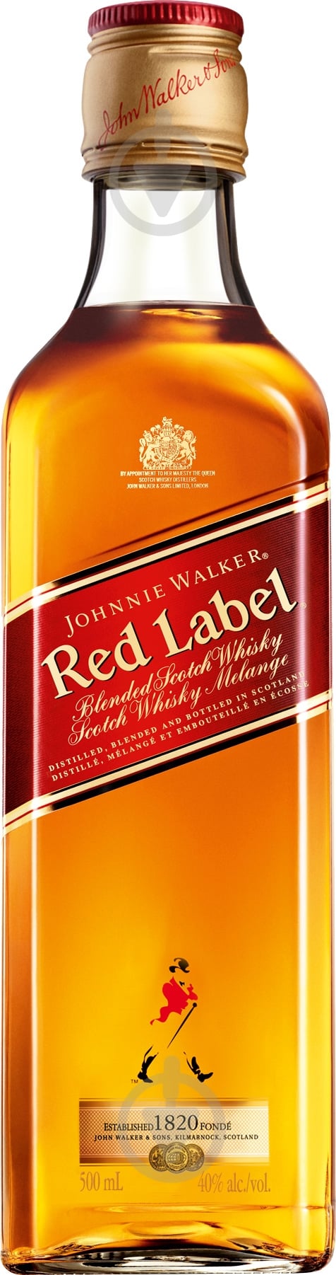 Виски Johnnie Walker Red label 4 года выдержки 0,5 л - фото 1 Виски Johnnie Walker Red label 4 года выдержки 0,5 л - фото 1