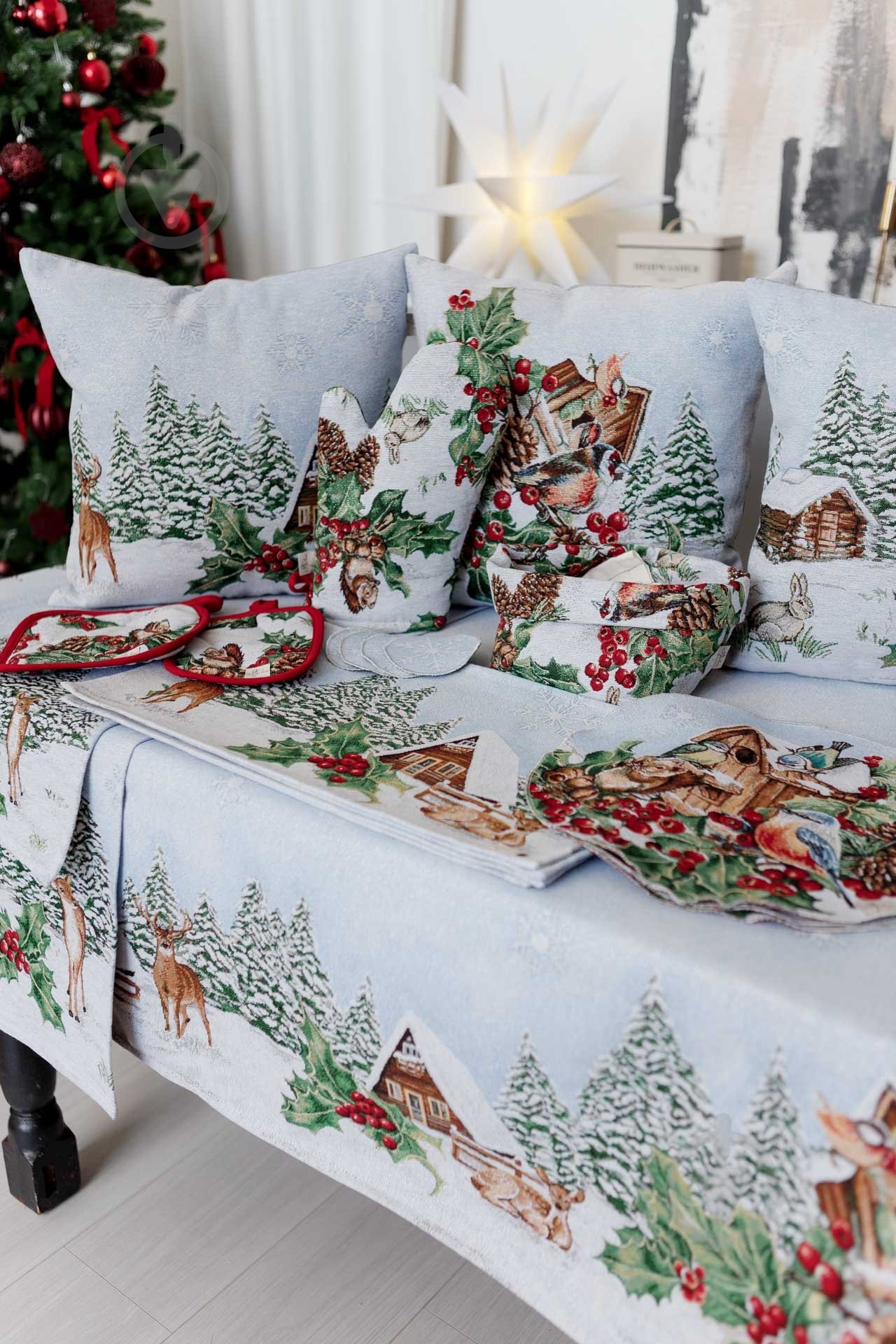 Подушка гобеленова Олені SQUIRREL 45x45 см Прованс - фото 8 Подушка гобеленова Олені SQUIRREL 45x45 см Прованс - фото 8