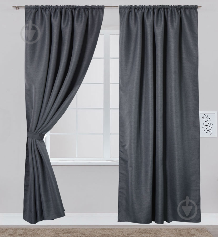 Штора Блекаут серая La Nuit - фото 1 Штора Блекаут серая La Nuit - фото 1