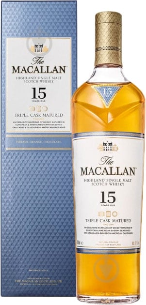Виски The Macallan Triple Cask 15 YO 0,7 л - фото 1 Виски The Macallan Triple Cask 15 YO 0,7 л - фото 1