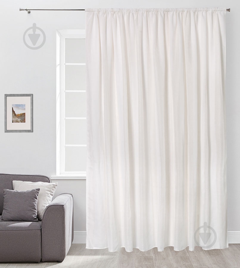 Гардина Stripe белая La Nuit - фото 1