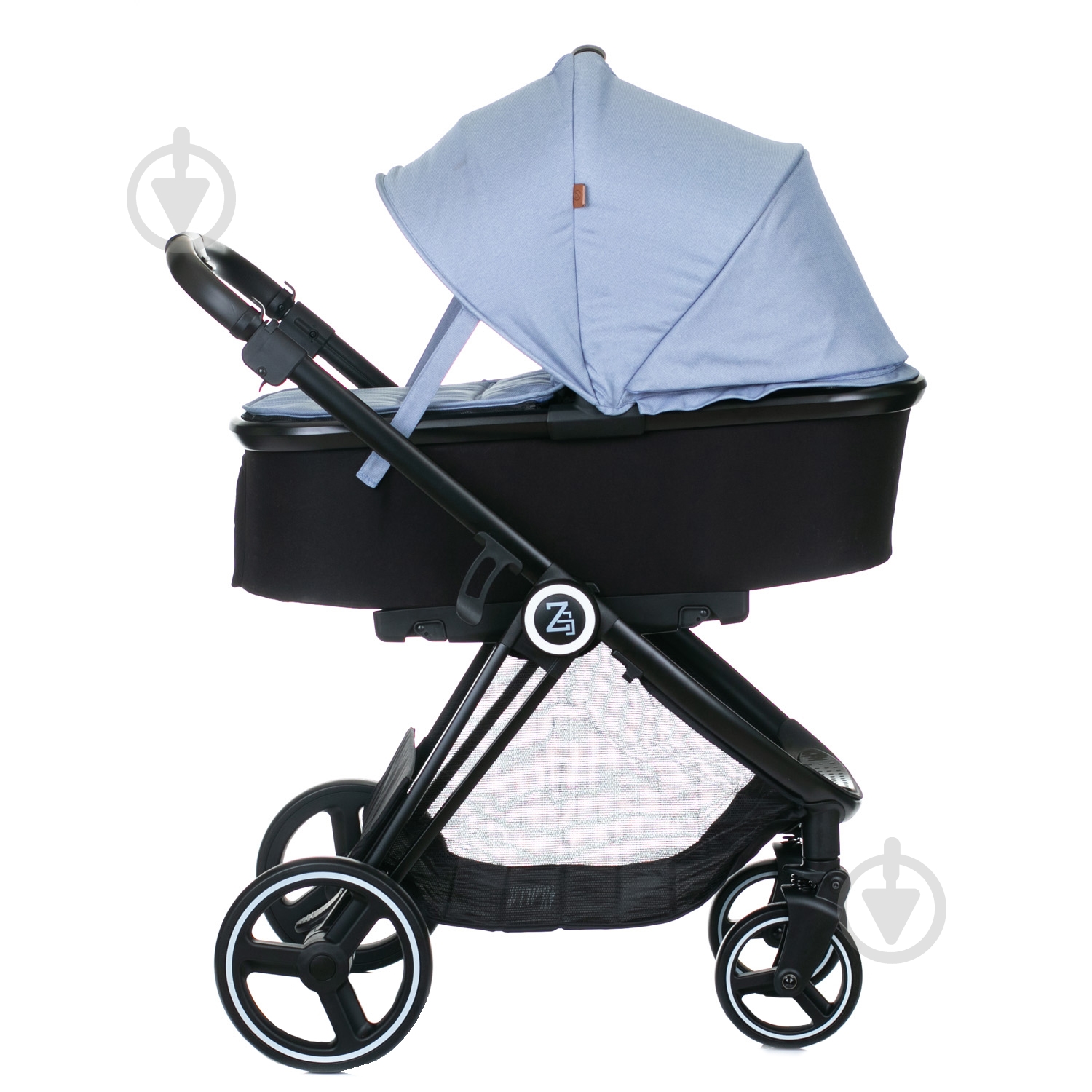 Коляска Babyzz 2 в 1 В102 голубая - фото 2 Коляска Babyzz 2 в 1 В102 голубая - фото 2