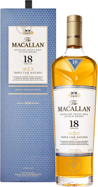 Виски The Macallan Triple Cask 18 YO 0,7 л - фото 1