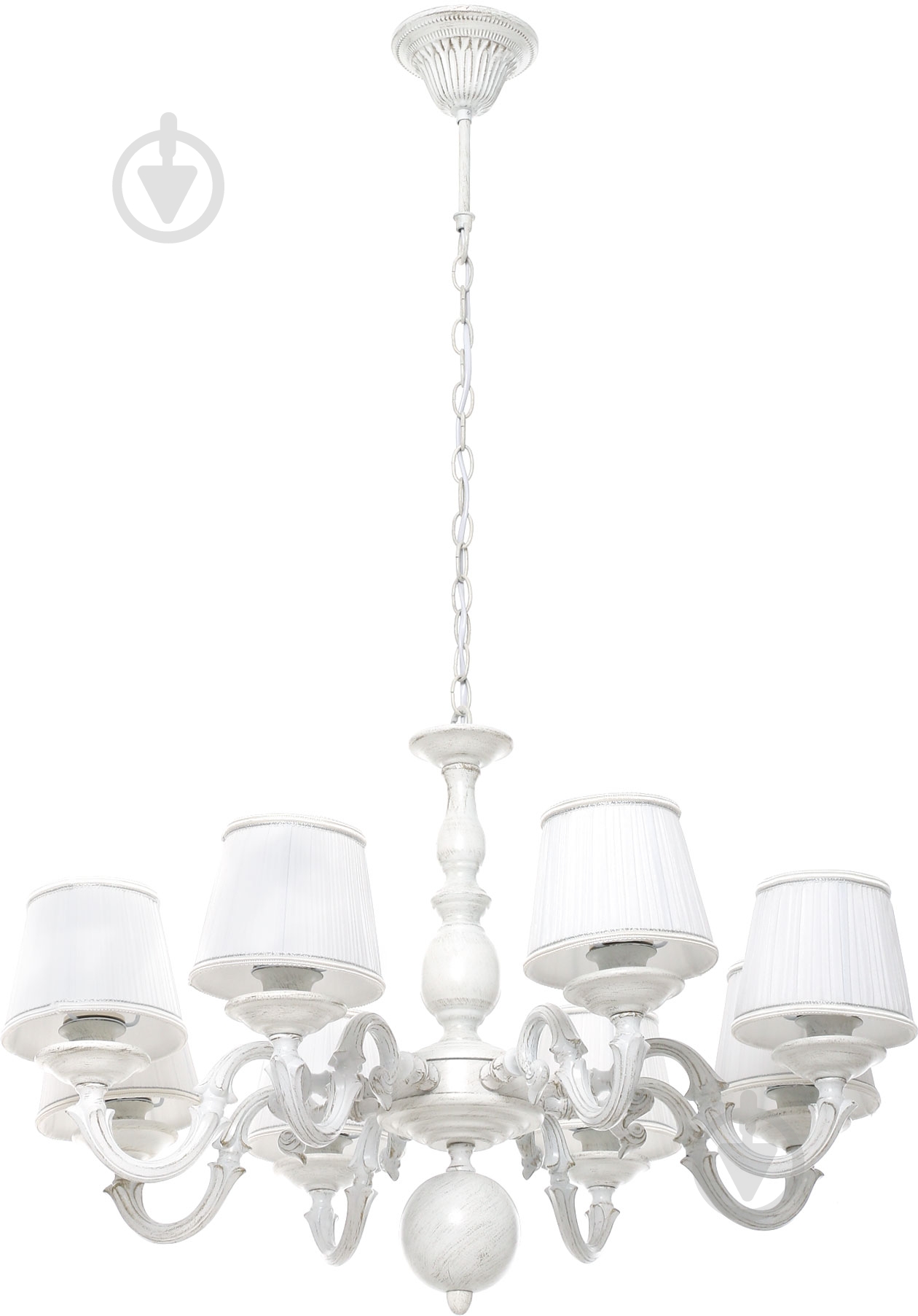 Люстра подвесная Интеркласс НСБ 06-8хХХ-337 8xE14 белый Н9446-1 - фото 1 Люстра подвесная Интеркласс НСБ 06-8хХХ-337 8xE14 белый Н9446-1 - фото 1