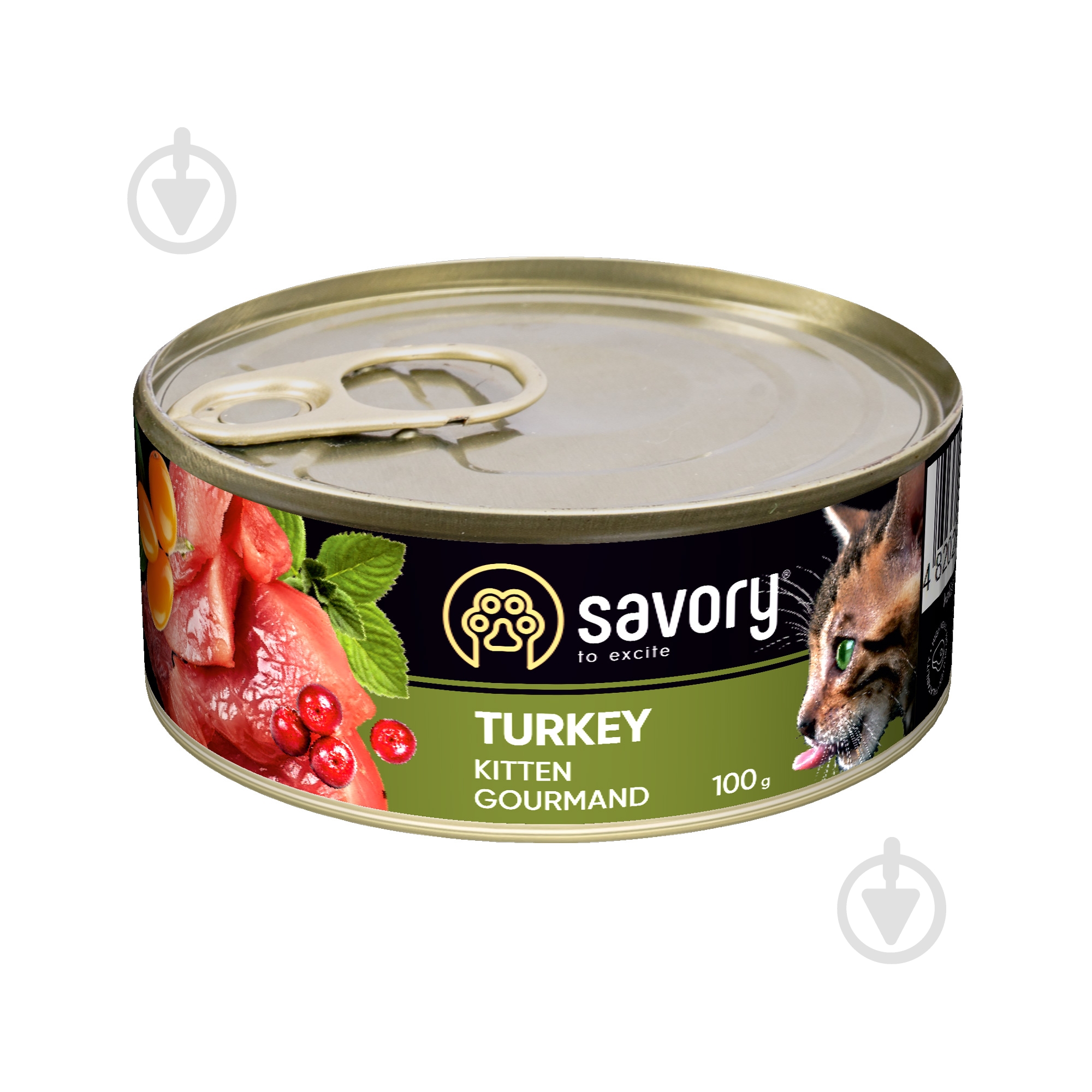 Консерва для кошенят Savory індичка 100 г - фото 1