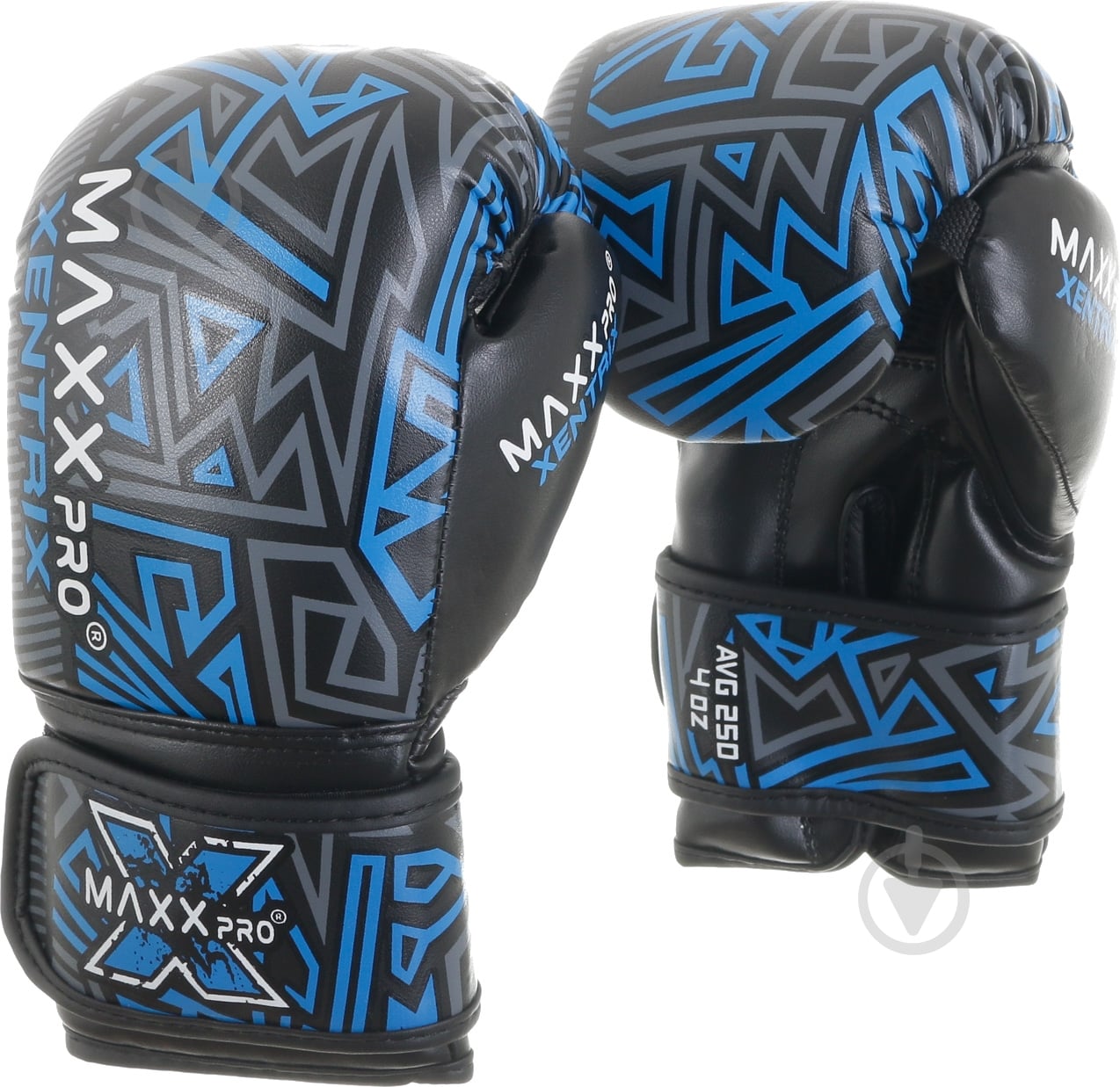 Перчатки для карате MaxxPro AVG-250 4oz синий - фото 1