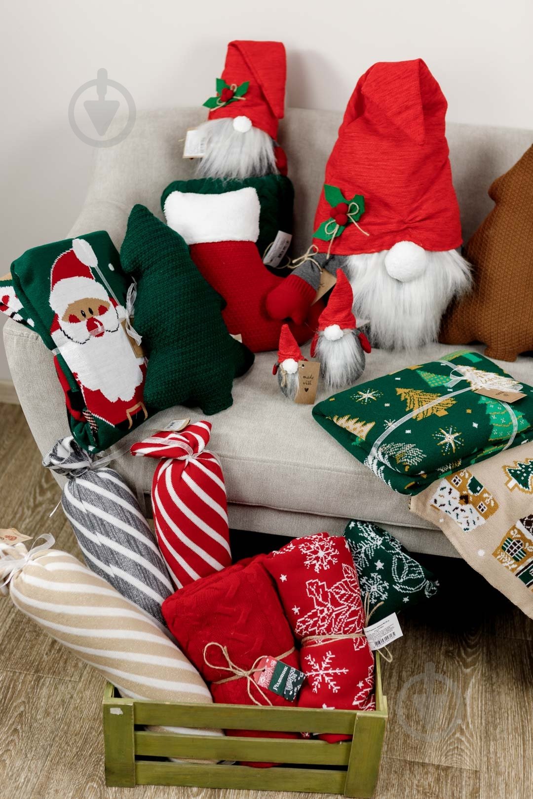 Плед в'язаний "Ялиночка" зелений 130x170 см Прованс - фото 3 Плед в'язаний "Ялиночка" зелений 130x170 см Прованс - фото 3