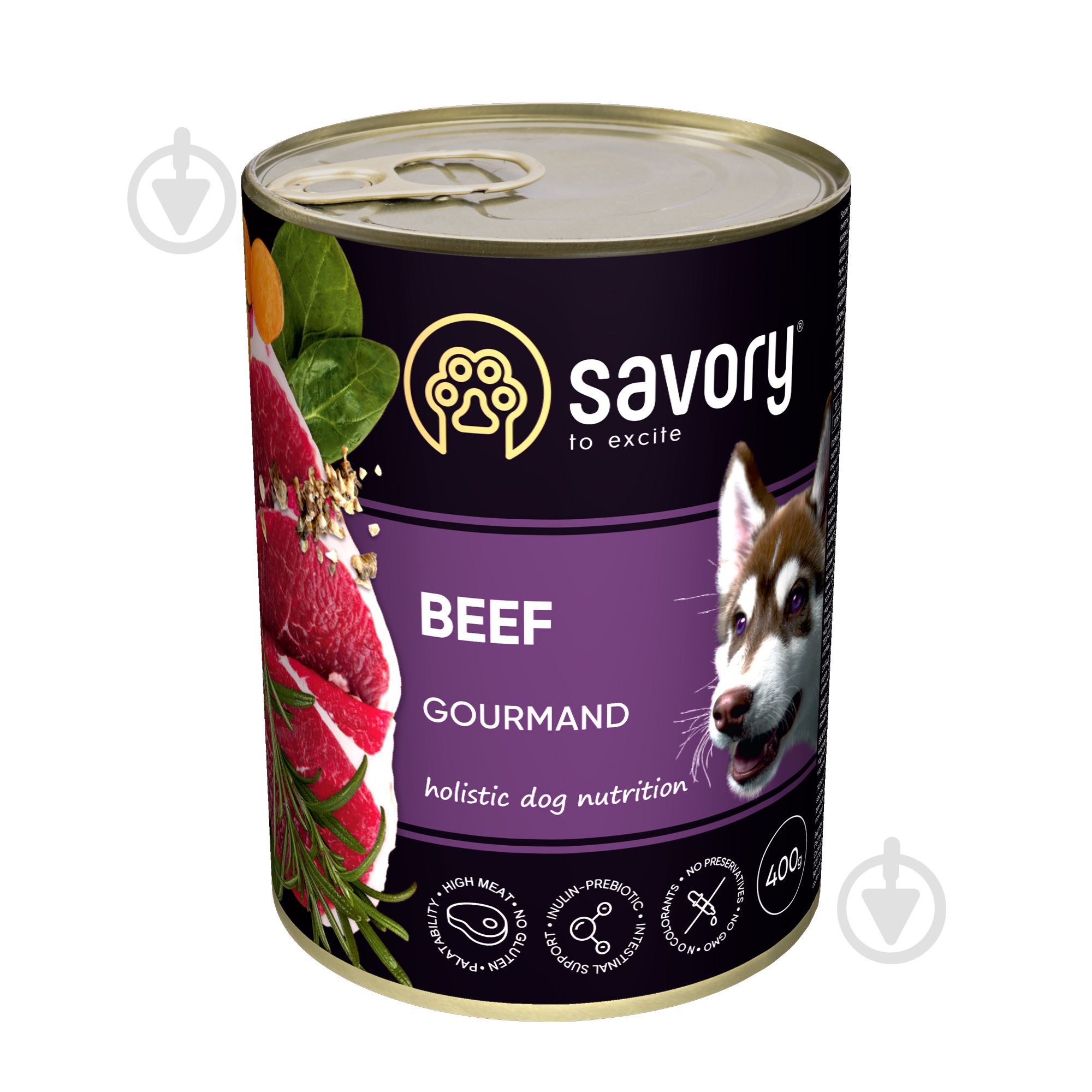 Корм влажный для взрослых собак для всех пород Savory Говядина 400 г - фото 1 Корм влажный для взрослых собак для всех пород Savory Говядина 400 г - фото 1