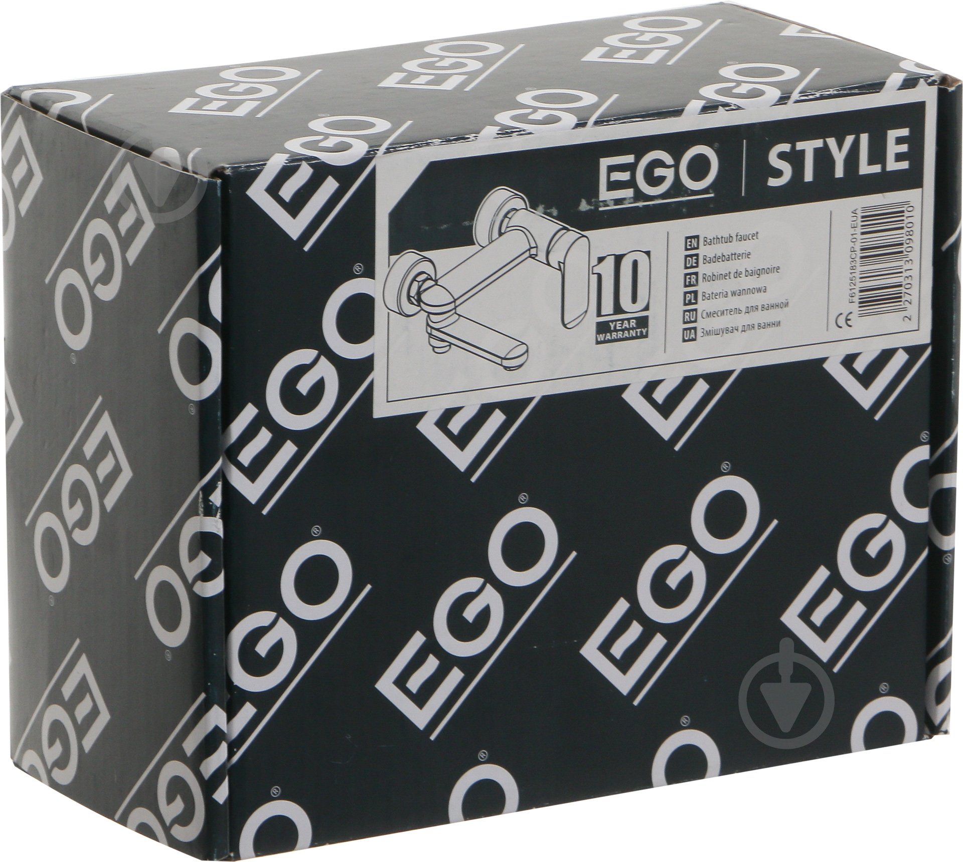 Смеситель для ванны EGO STYLE хром - фото 3