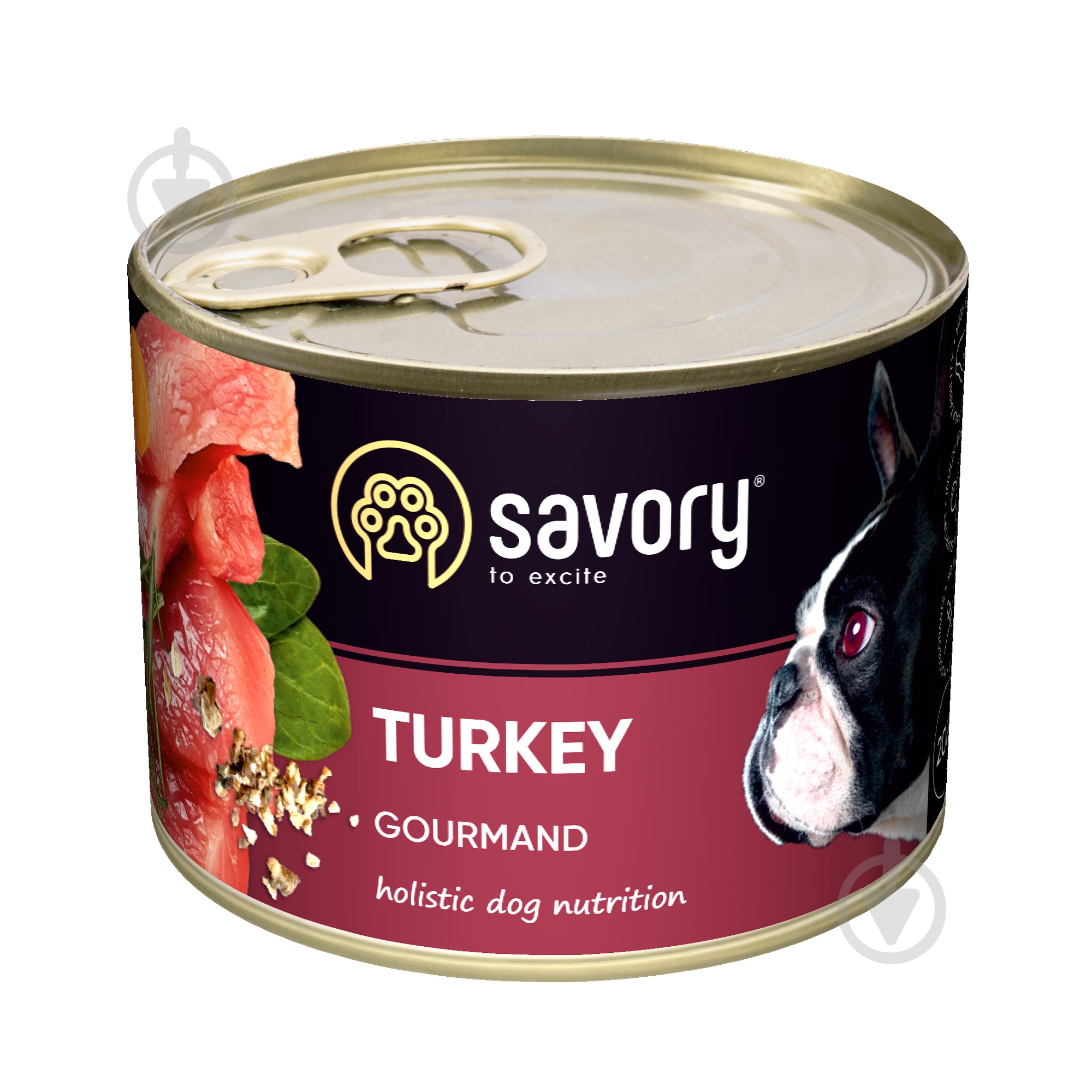 Корм вологий для дорослих собак для усіх порід Savory Індичка 200 г - фото 1 Корм вологий для дорослих собак для усіх порід Savory Індичка 200 г - фото 1