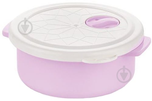 Контейнер для хранения Bager BG-418 L White/Lilac - фото 1