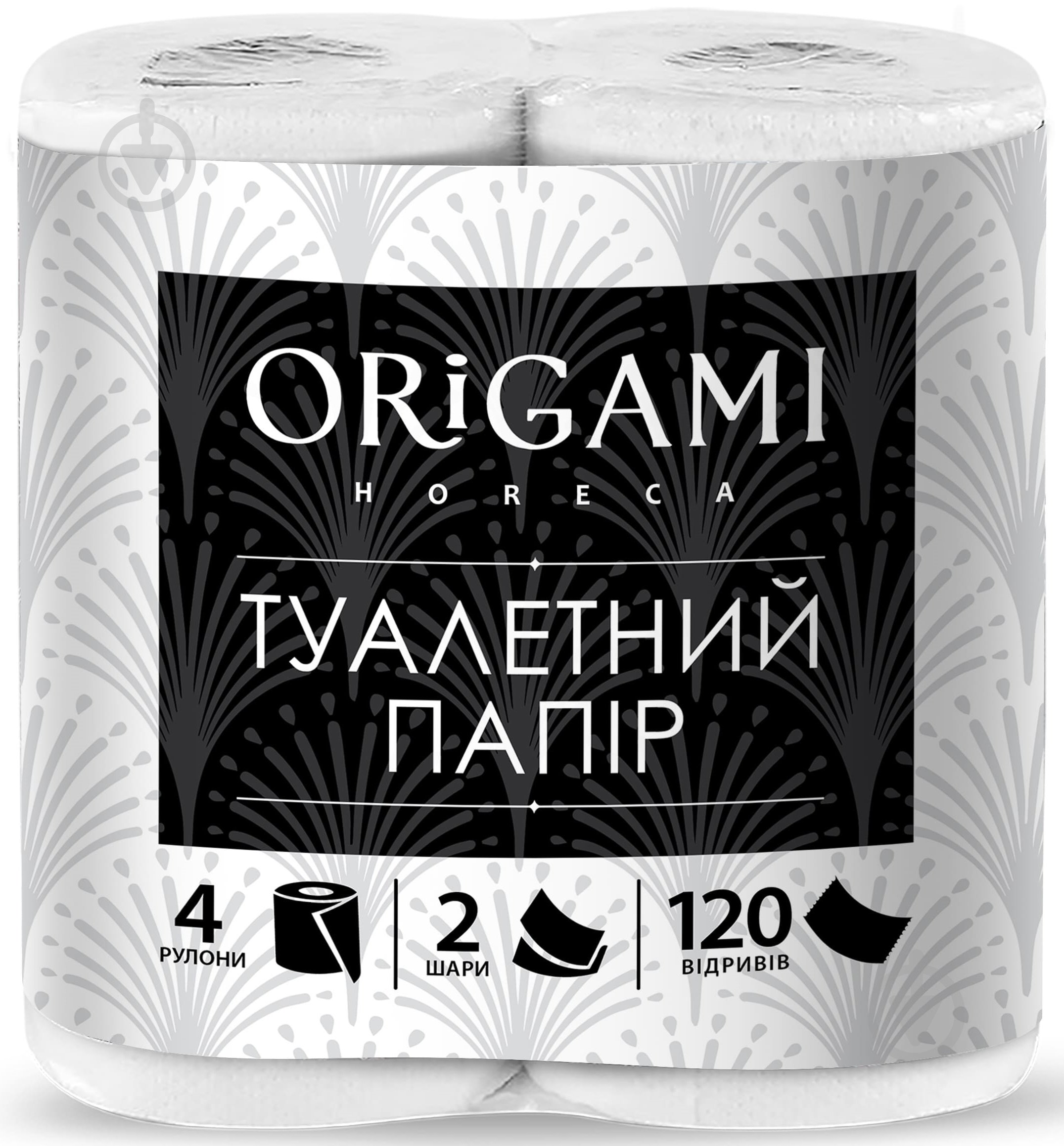 Туалетний папір ORIGAMI білий двошаровий 4 шт. - фото 1